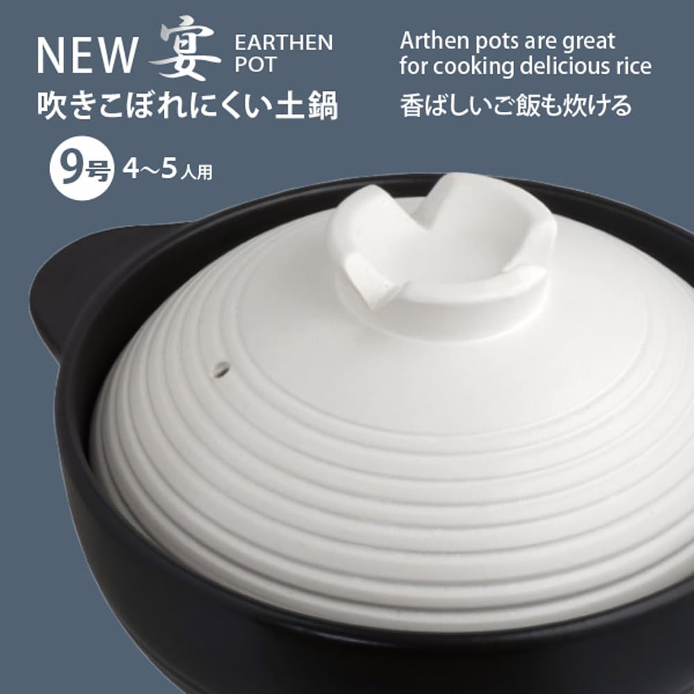 Living New Banquet Earthen Pot No. 9 32.5cm For 4-5 People Non-boiling Capacity 3.2L