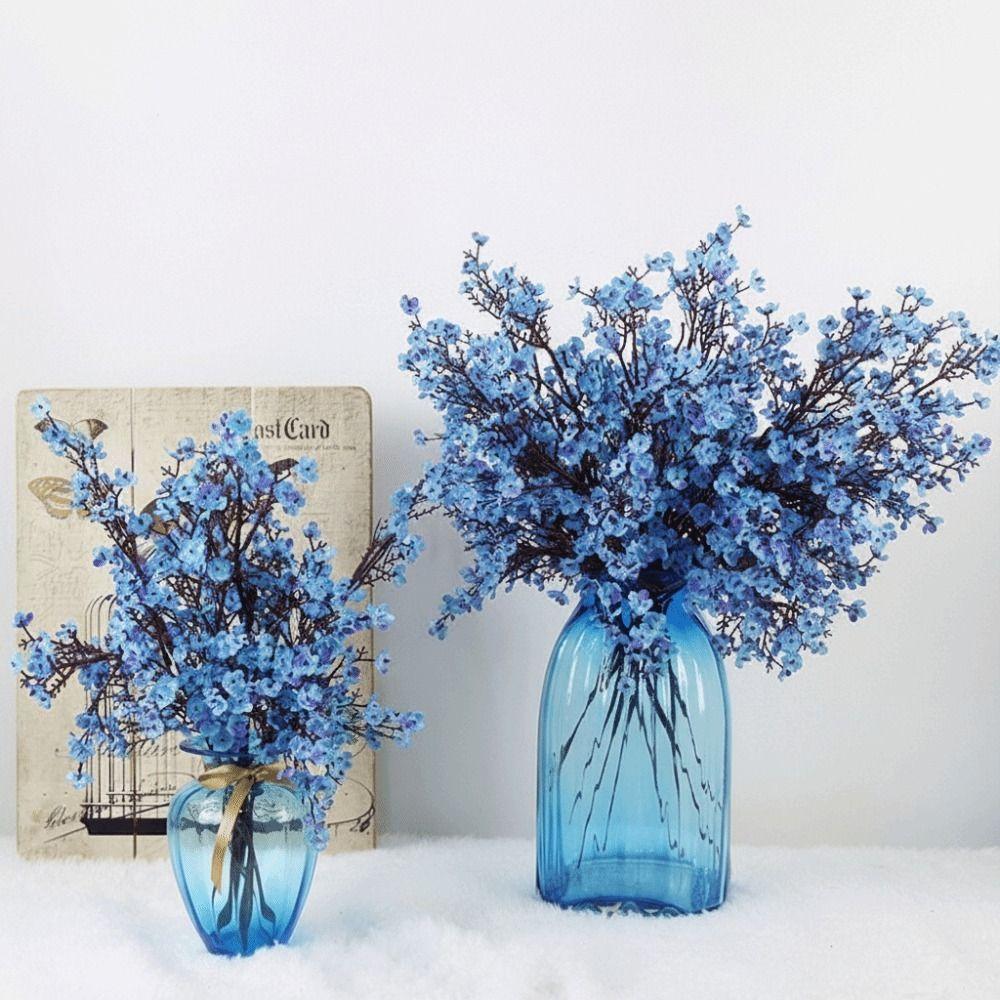 New Year Silk Petals Artificial Flowers Long Stems Branch Design Fake Flowers Multicolor Flower Bouquets Wedding Decoration