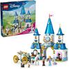 LEGO Disney Princess Cinderella Castle and Carriage Toy Set Building Blocks for Kids Ages 6-9