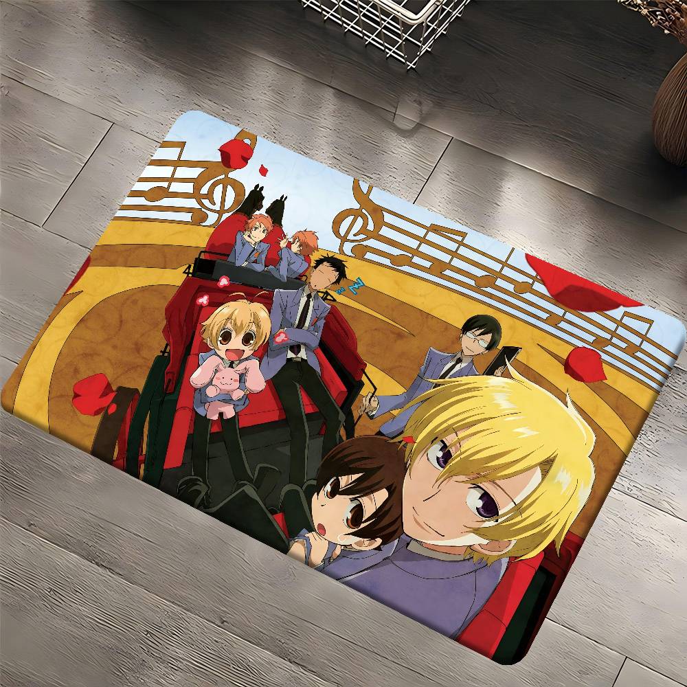 Anime O-Ouran High School Host Club Bathroom Mat Anti-slip Absorb Water Long Strip Cushion Bedroon Mat Welcome Doormat