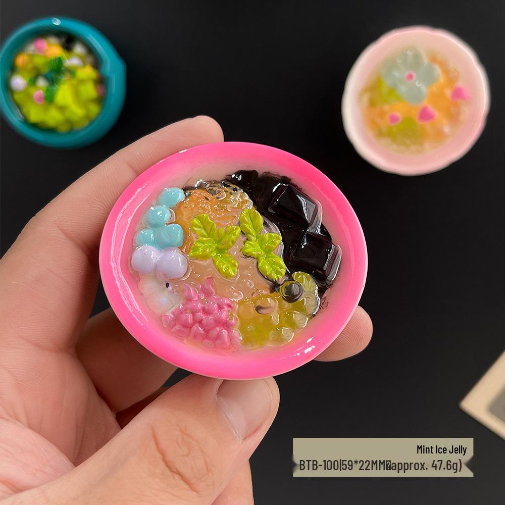3D Chinese Style Food Magnet: Lobster & Noodles Hot Pot with Mantis Shrimp Sticker