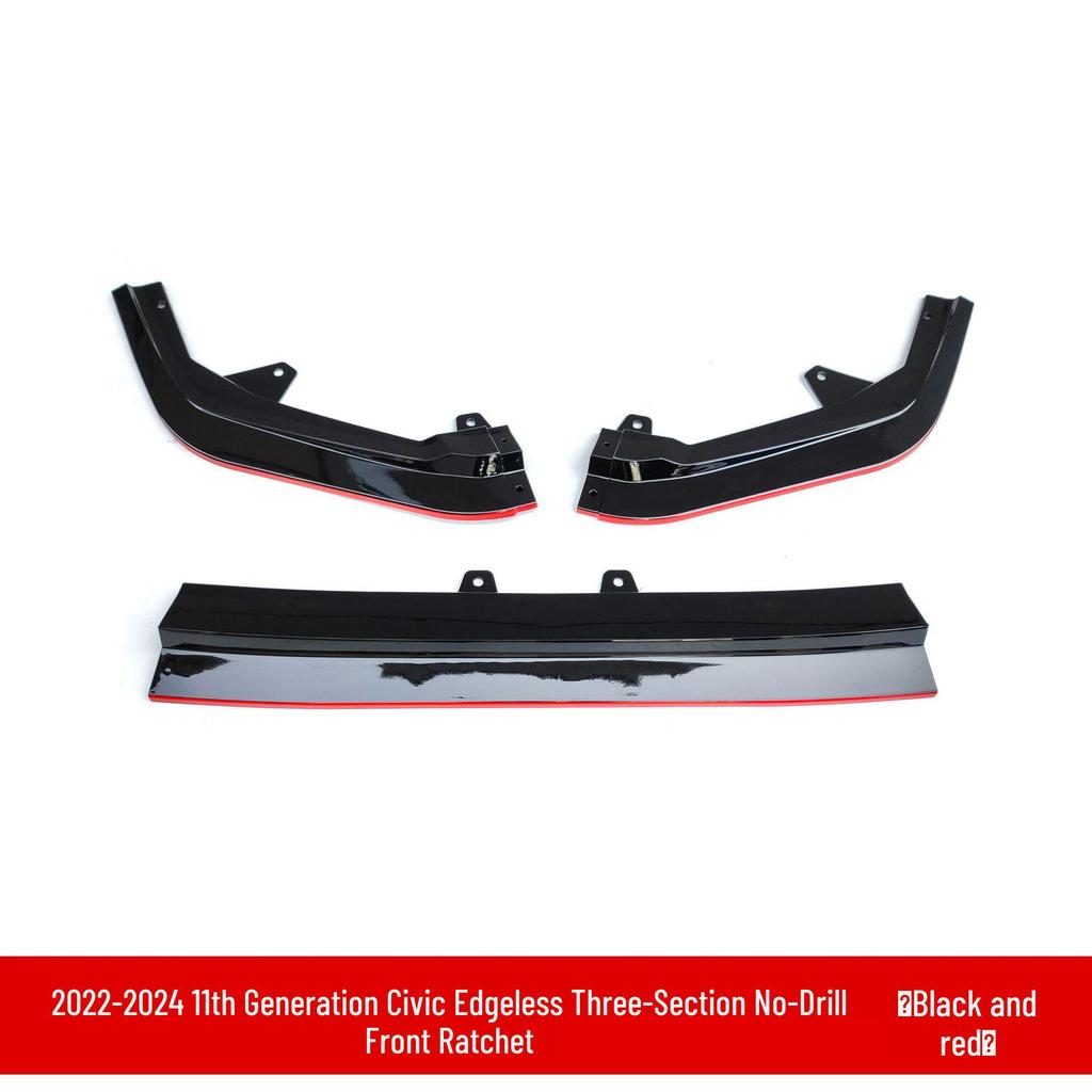 Honda Civic 2022 11th Gen: Upgraded Front Splitter, Rear Wing, Frameless Front Lip, Body Kit, & Rear Lip.