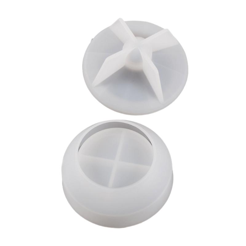 Stampo in Resina Epossidica Stampi Scatola Portagioie a Forma Rotonda Contenitori di Stoccaggio Stampo Materiale Silicone Regalo per Amante dell'Artigianato Fai da Te