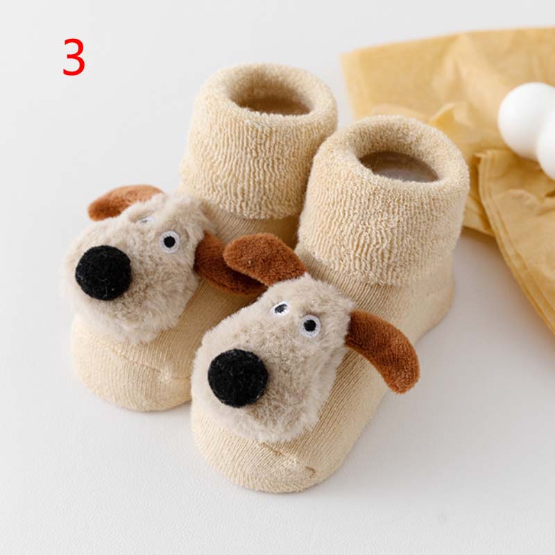 

New autumn winter cartoon warming baby children s socks S0-1years old