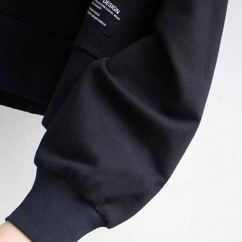 Women's Round Neck Sweatshirt Fashion Solid Color Long Sleeve Casual Short Loose Pullover Top