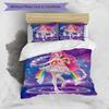 3pcs Magic Sweethear (4) Design Cover Set - HD Printed Bedding with 1 Cover and 2 Pillowcases - Perfect for Home and Dorm Decor