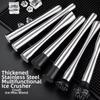 Crushing Crushed Ice Hammer Stainless Steel Popsicle Stick Tool Cocktail Muddler  Juice Muddling