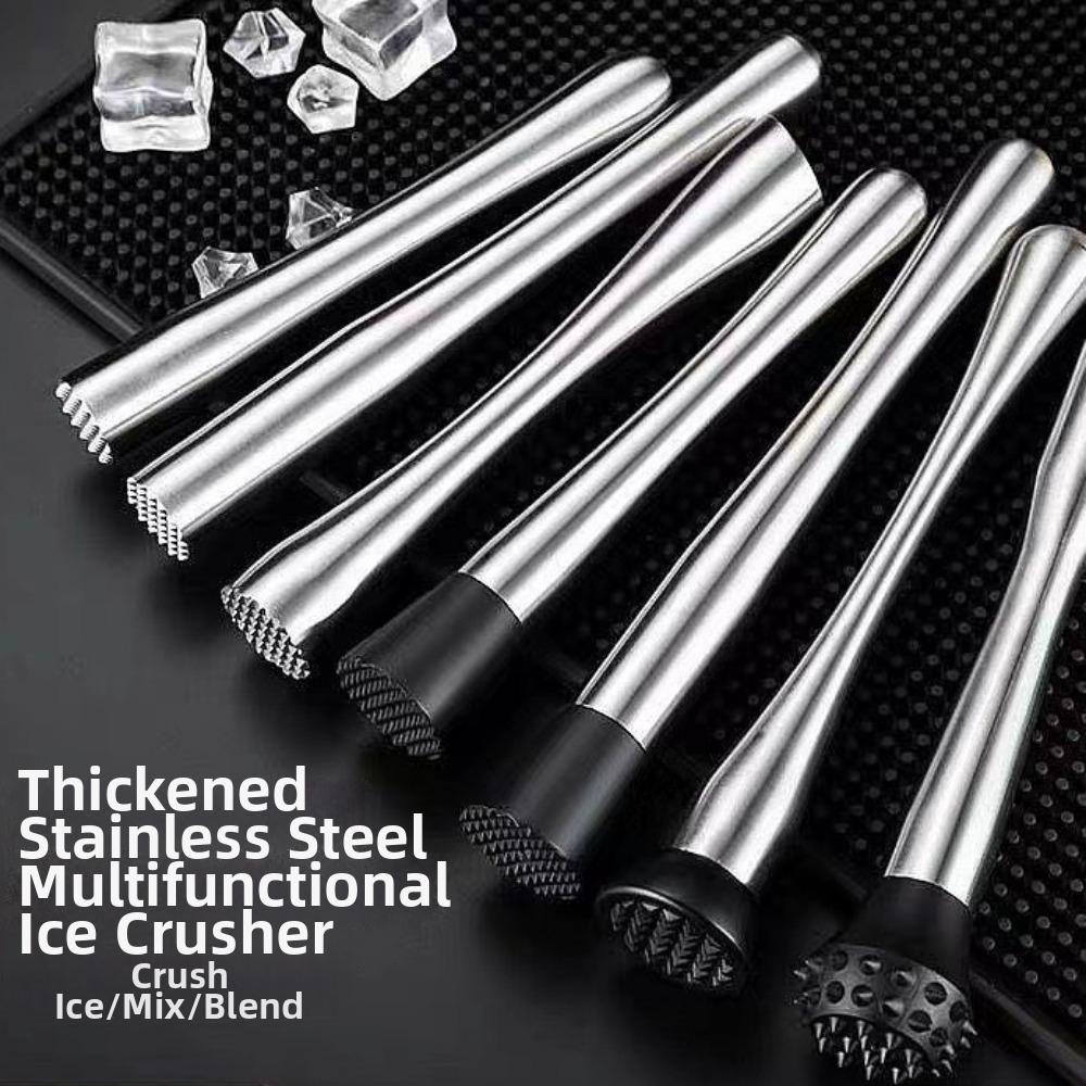Crushing Crushed Ice Hammer Stainless Steel Popsicle Stick Tool Cocktail Muddler  Juice Muddling