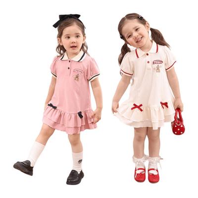 LUSON Toddler Girl's Summer Cartoon Polo Dress