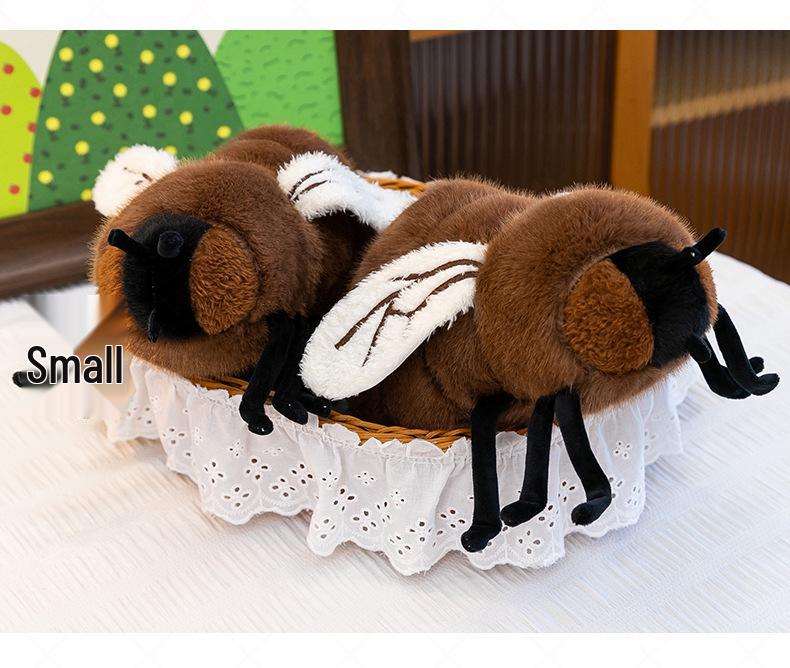 Realistic Fly Plush Toy Prank & Sleep Hug Pillow - Dung Beetle Design for Men and Women Birthday Gift