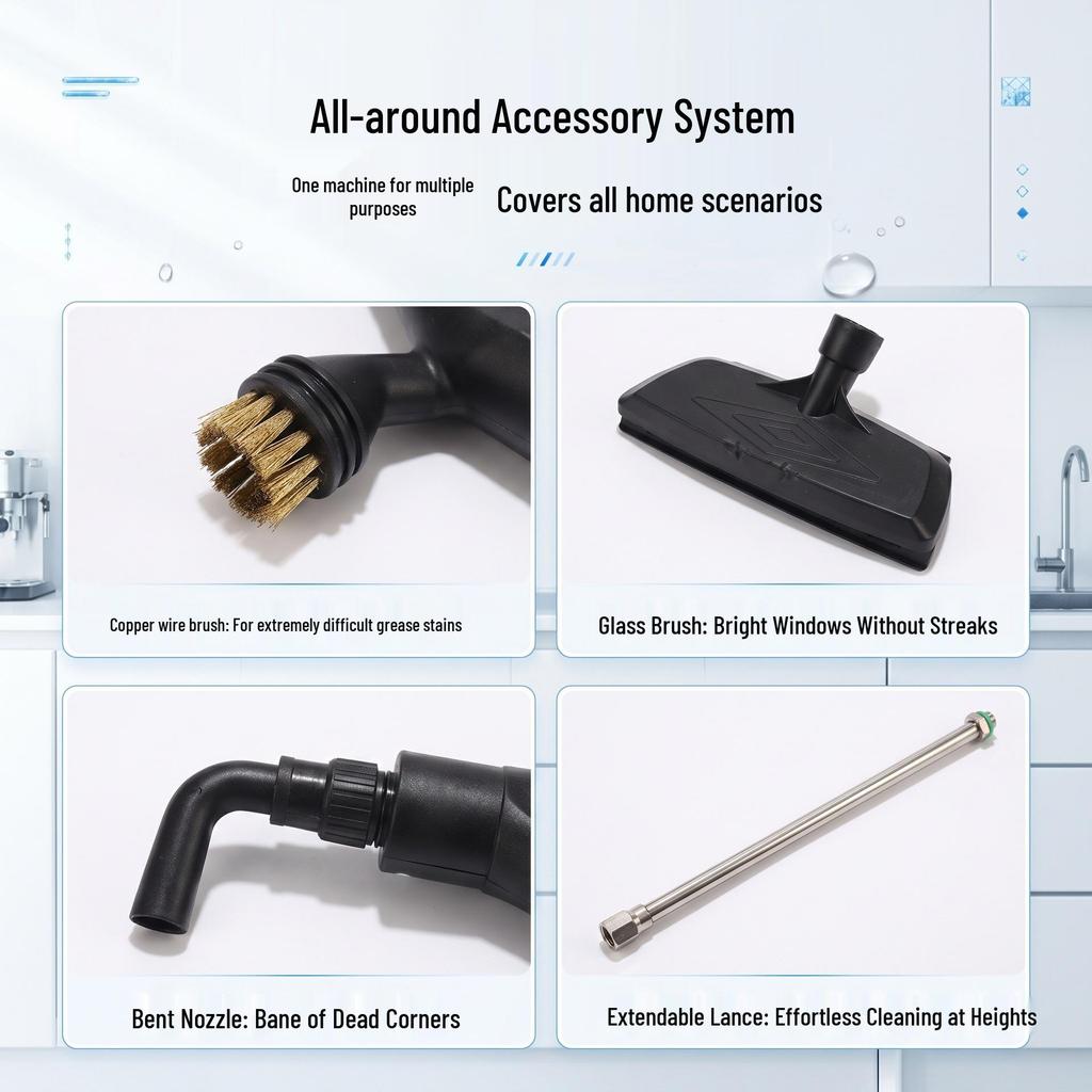 Multifunctional Portable High-Pressure Steam Cleaner for Home: Air Conditioner, Range Hood, and Kitchen Disinfection