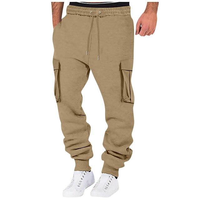 Summer new multi-pocket tooling casual pants men's trend sports long pants