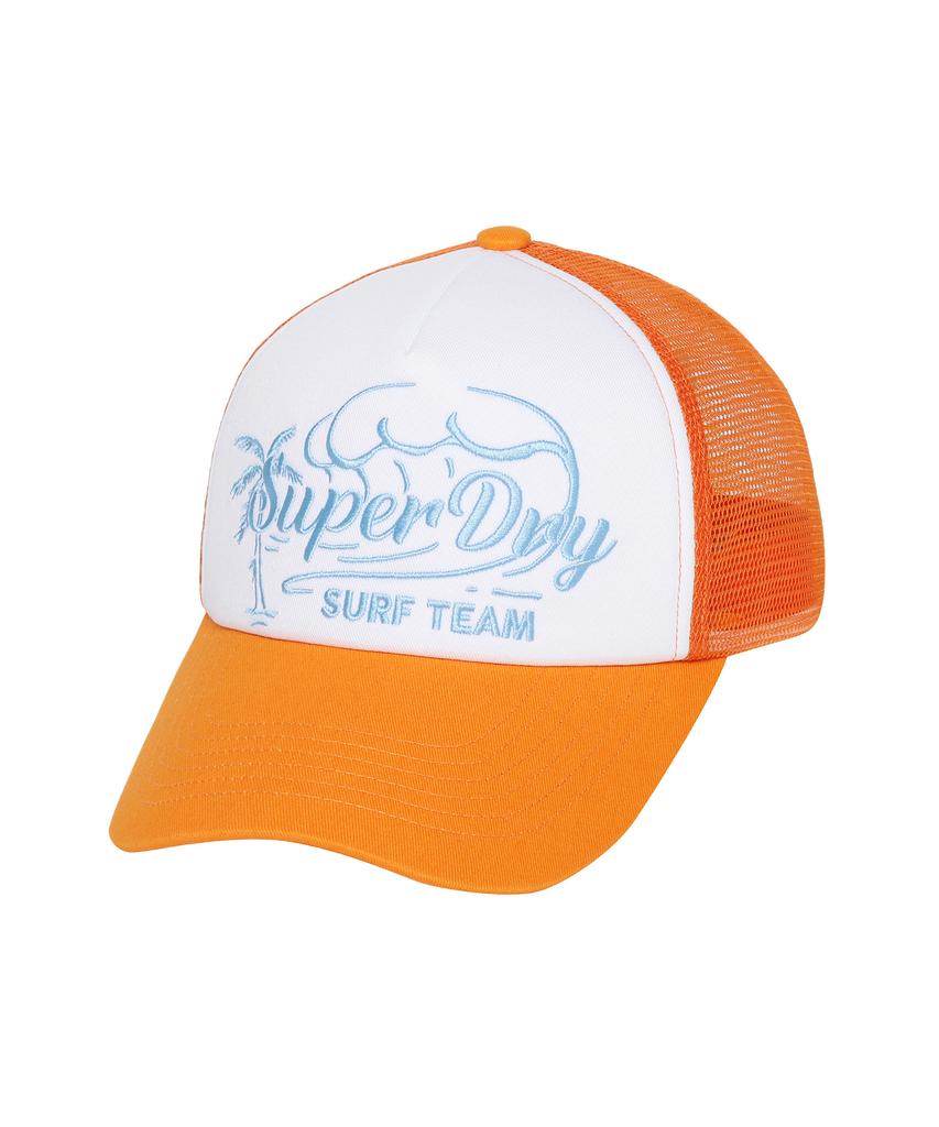Syupeodeulai Surf Mesh Trucker Ball Cap Orange