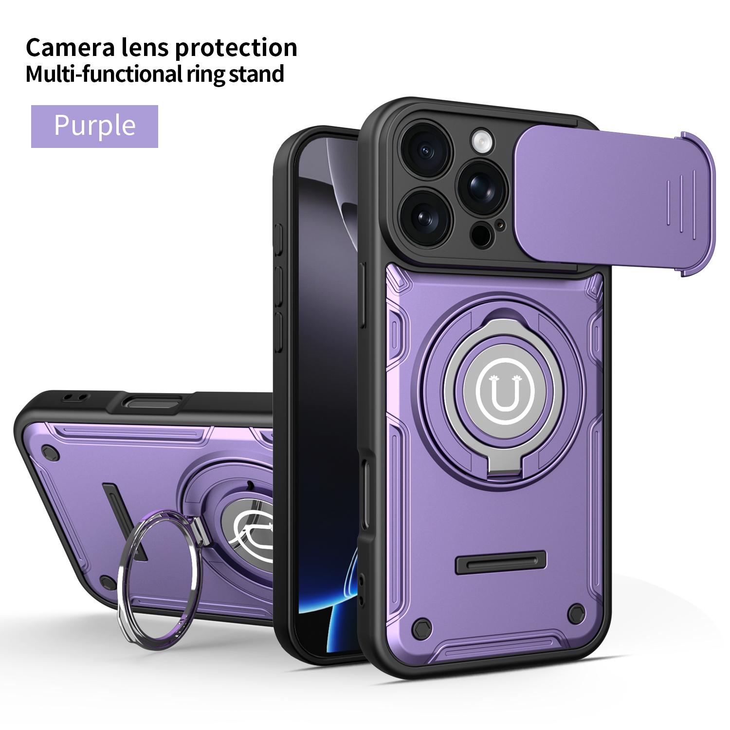 For iPhone 16 Pro Max Case iPhone 16 Pro Cover 16 Magnetic Armor Shockproof Ring Holder Case Magsafe Wireless Charge Phone Cover iPhone 16