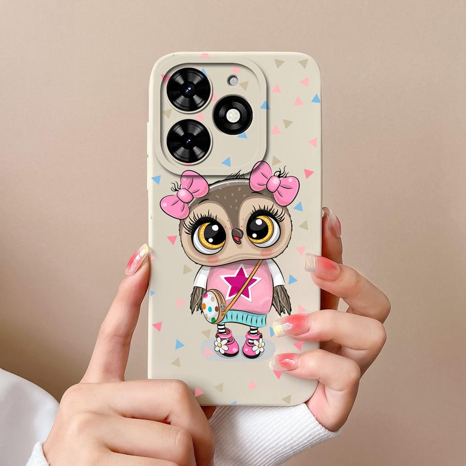 For Tecno Spark Go 2024 Case Simple Heart Soft Liquid Silicone Camera Protection Back Cover For Tecno SparkGo Funda Phone Shell
