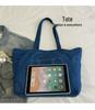 Tote Bag: Large Capacity Denim Shoulder Bag for College Commuters, Trendy and Cool Design for Men and Women 2026