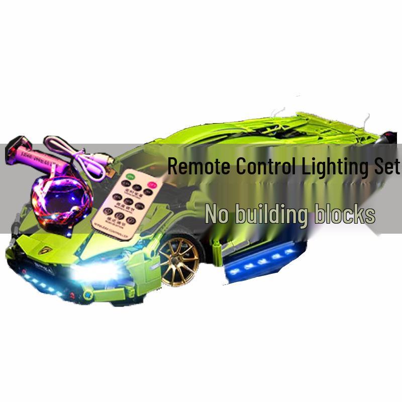 Cyberpunk Toy Sports Car Lego-Compatible Building Blocks: Educational Model Racing Car for Kids Birthday Gift