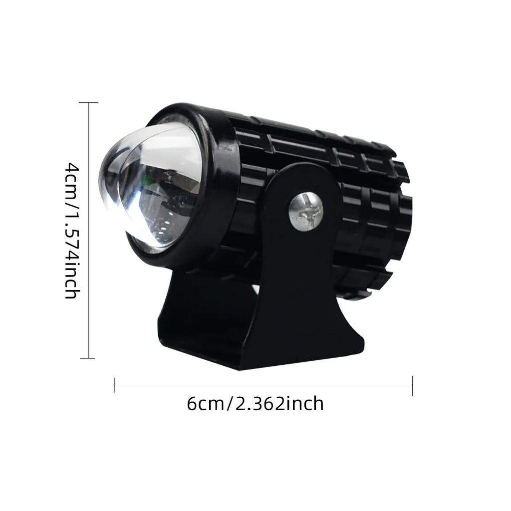 Mini Driving Light LED Projector Lens Motorcycle Headlight ATV Scooter for Auxiliary Spotlight Lamp 1pcs Mini Driving Light