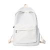 2023 Winter Women's Solid Color Casual Backpack - Large Capacity, Simple Design, Ideal for School and Travel