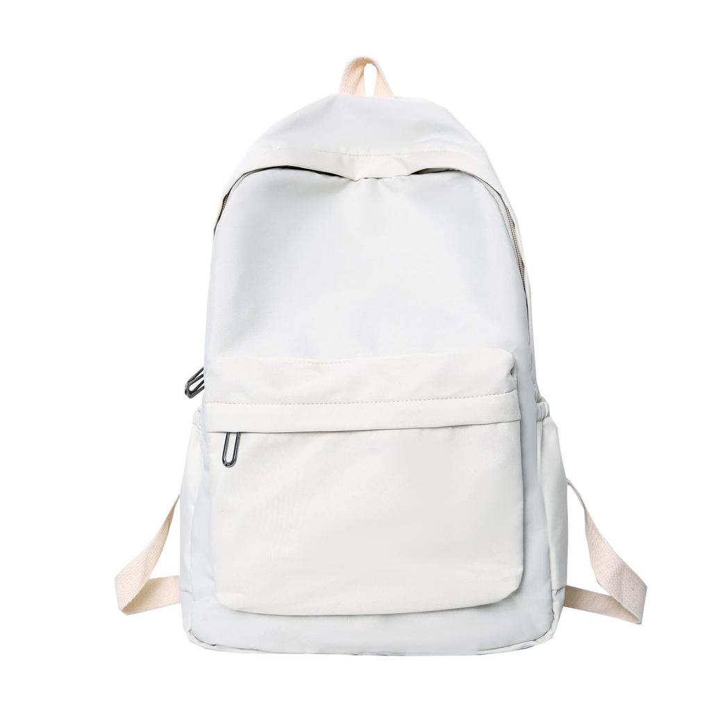 2023 Winter Women's Solid Color Casual Backpack - Large Capacity, Simple Design, Ideal for School and Travel