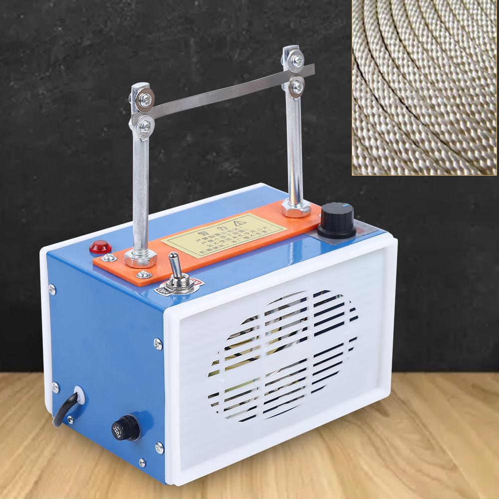 

35W Electric Belt Cutting Machine with Temperature Adjustment Knob, Portable Power Cutting Machine for Cutting Fabrics and Ropes US синий