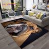 Cartoon French Pit Bull Dog Pet Carpet Rug for Home Living Room Bedroom Sofa Doormat Decor,kids Play Area Rug Non-slip Floor Mat