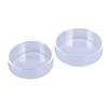 Glass Aquarium Feeding Bowl Durable Clear Round Tray Fish Feeder Tray Transparent Fish Tank Food Dispenser for Baby Fish Shrimp