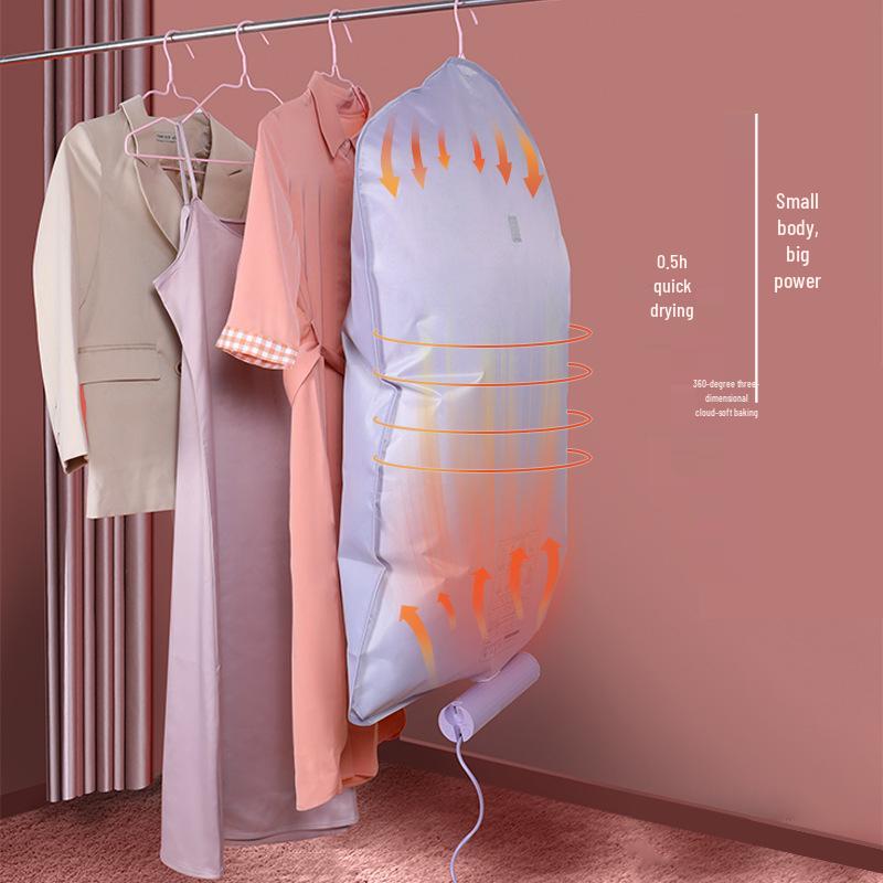 Portable Foldable Dryer: Compact Mite Removal and Warming Machine for Clothes, Shoes, Quilts, and Travel.