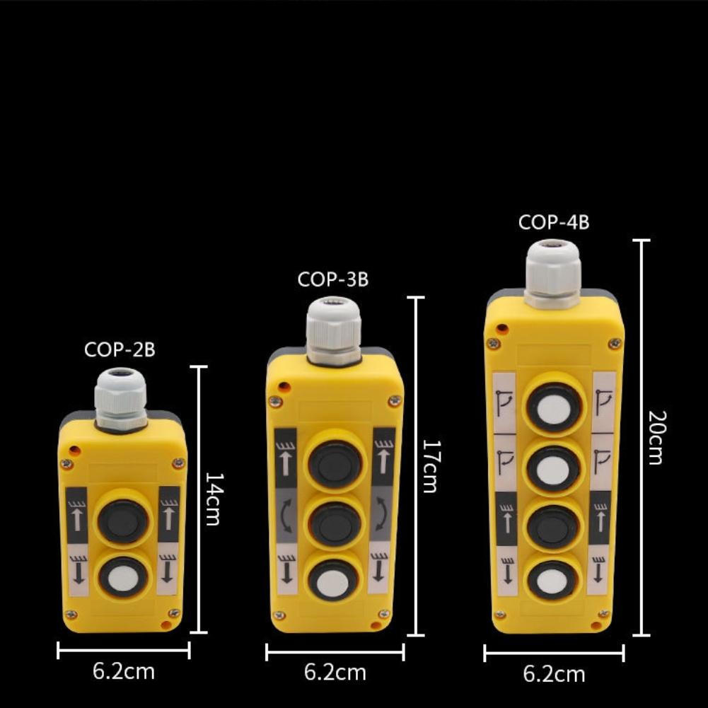 Highrise building crane control switch COP 2B3B4B designed with clear indicator signs for easy operation and safety