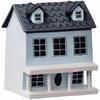 Toyvian Miniature Wooden Dollhouse Kit - Christmas Village Houses & Tiny Toy House Model