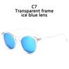 Fashion Polarized Sunglasses Soft Transparent Color Frame Clear Lens Sun Glasses Classic Vintage Sunshades For Men&Women