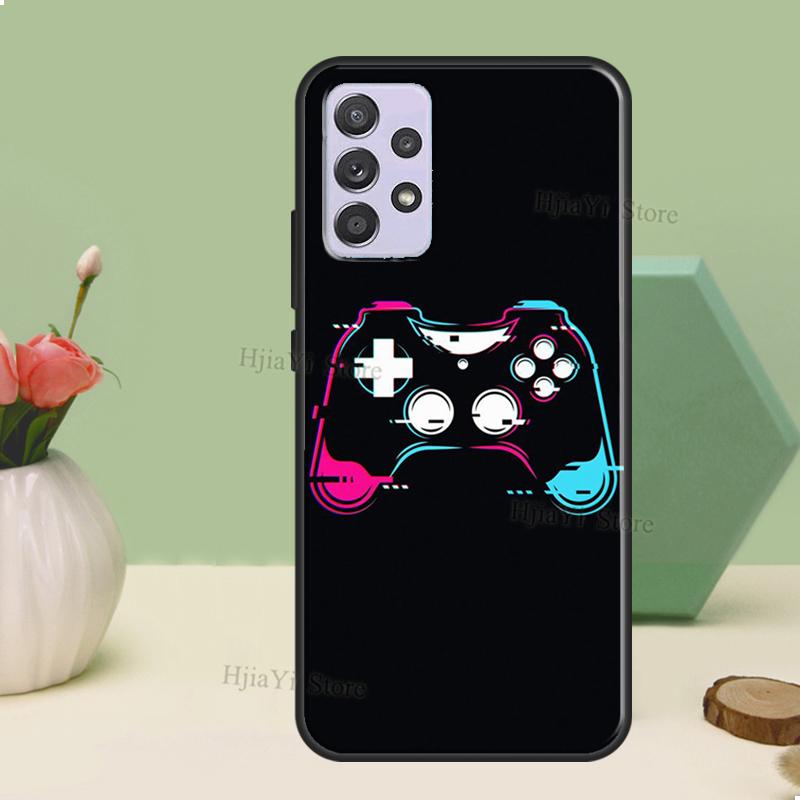 Cool Gaming Controller Case For Samsung A54 A34 A24 A14 A51 A71 A12 A22 A32 A52 A72 A73 A33 A53 A13 Back Cover