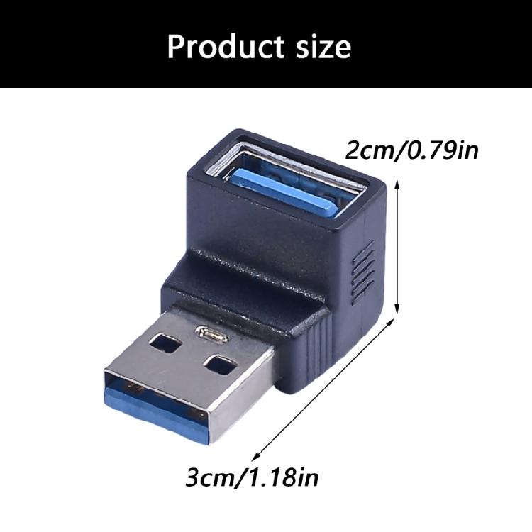 Space Saving USB3.0 Male To Female Adapter Fast Speed For Efficient Data Transfer And Portability