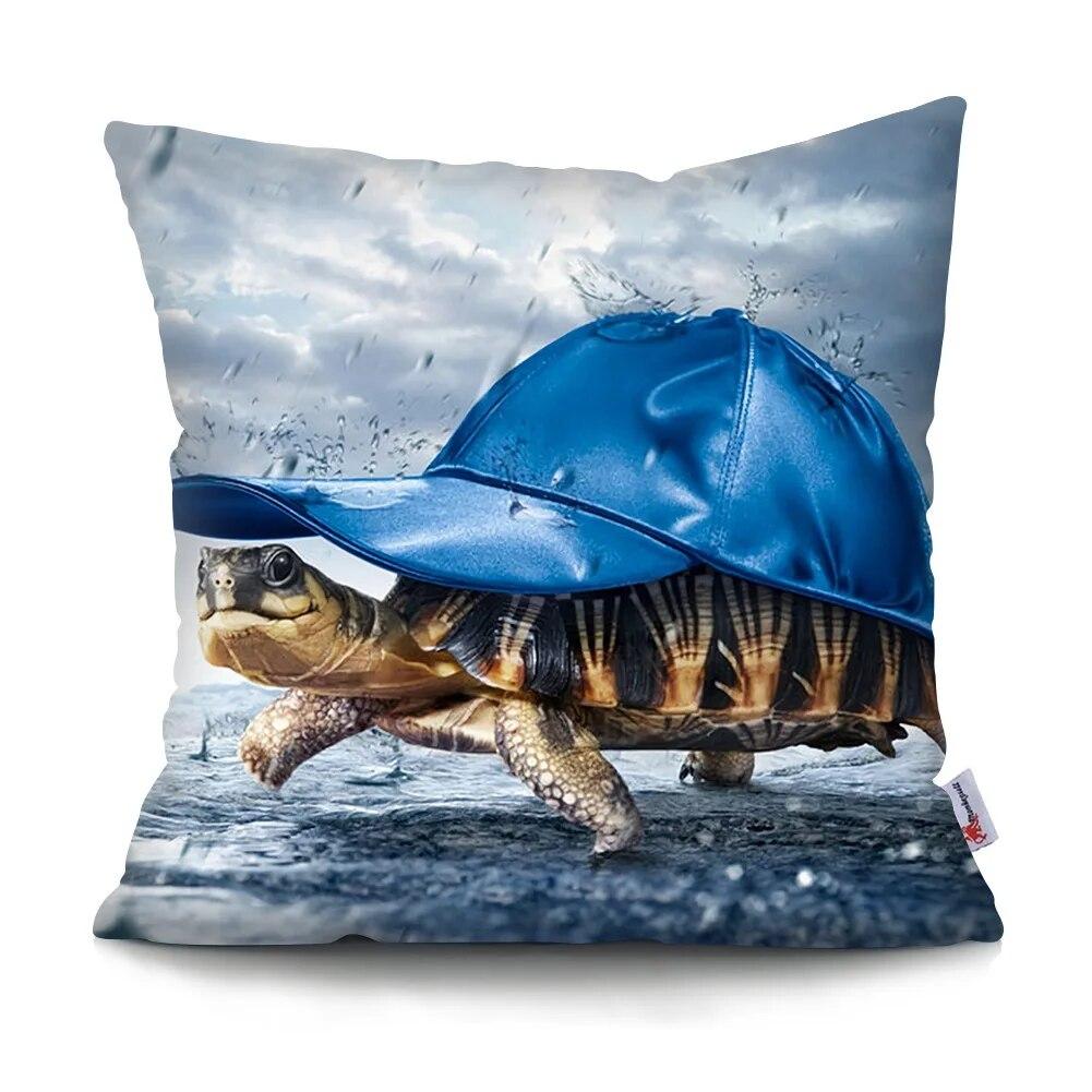 Roztomilá legrační zvířátka povlak na polštář pohovka do auta domácí dekorace povlak na polštář polyester