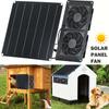 25W Solar Powered Exhaust Fan With Panel IP65 Waterproof For Chicken Coop Greenhouse Pet House Ventilation