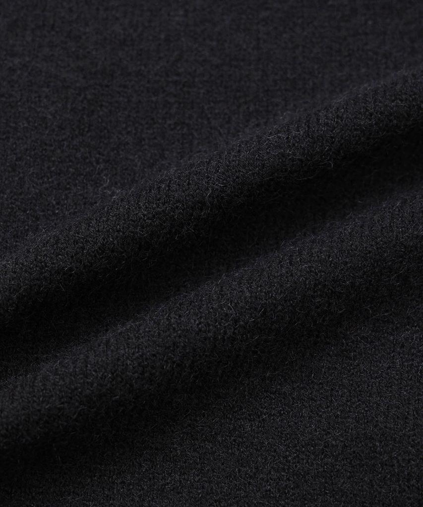 Michiko London Koshino High-Neck Button Cardigan Black