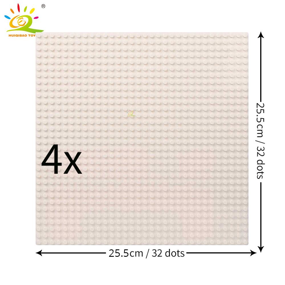 

4PCS Classic Base Plates Blocks 32x32 Dots Building BasePlates Bricks Assembly City MOC Friends City Construction Toys 25.5x25.5CM