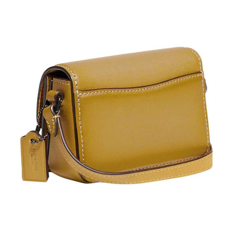 Coach Studio 12 Lock Closure Multi Pocket Leather Shoulder Crossbody Bag Small Women bags Goose-Yellow CC484-V5LQT
