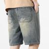 Summer Men Cargo Denim Shorts Men Slim Loose Fashion Brand Casual Five Point Short Pants Plus Size