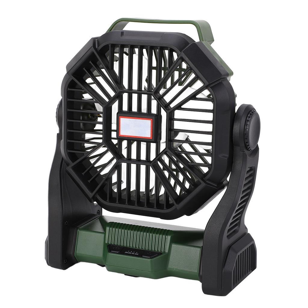 Camping Fan with LED Lantern Multifunction 8000mAh Portable Outdoor Camping Fan Power Bank for Camping Fishing Outage  