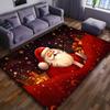 1pc Festive Santa Claus Polyester Area Rug Polyester Crystal Velvet Carpet for Living Room, Game Room, Balcony, Hallway,