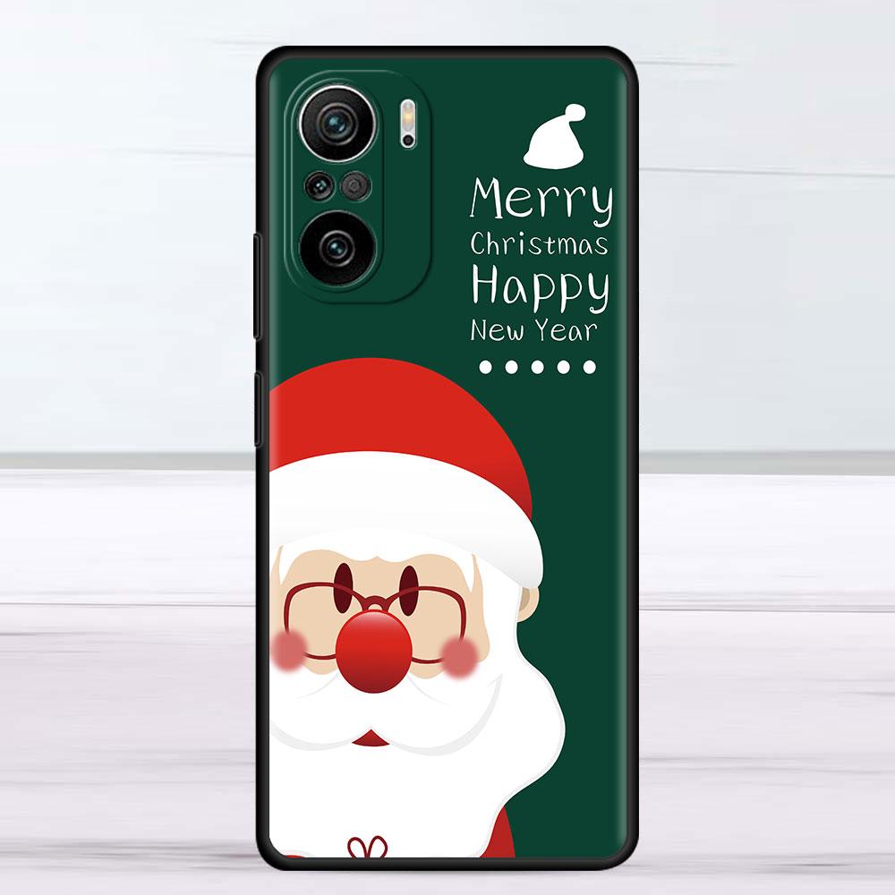 Snowman Christmas Case For Xiaomi Redmi Note 11 10 9S 9 K40 Pro 7 8 9A 9C 8T 9T 10C 10Pro Silicone Phone Shell