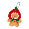 Tengyi Christmas Plush Doll Pendant - Cute Ornament & Versatile Keychain for Girls' Bags