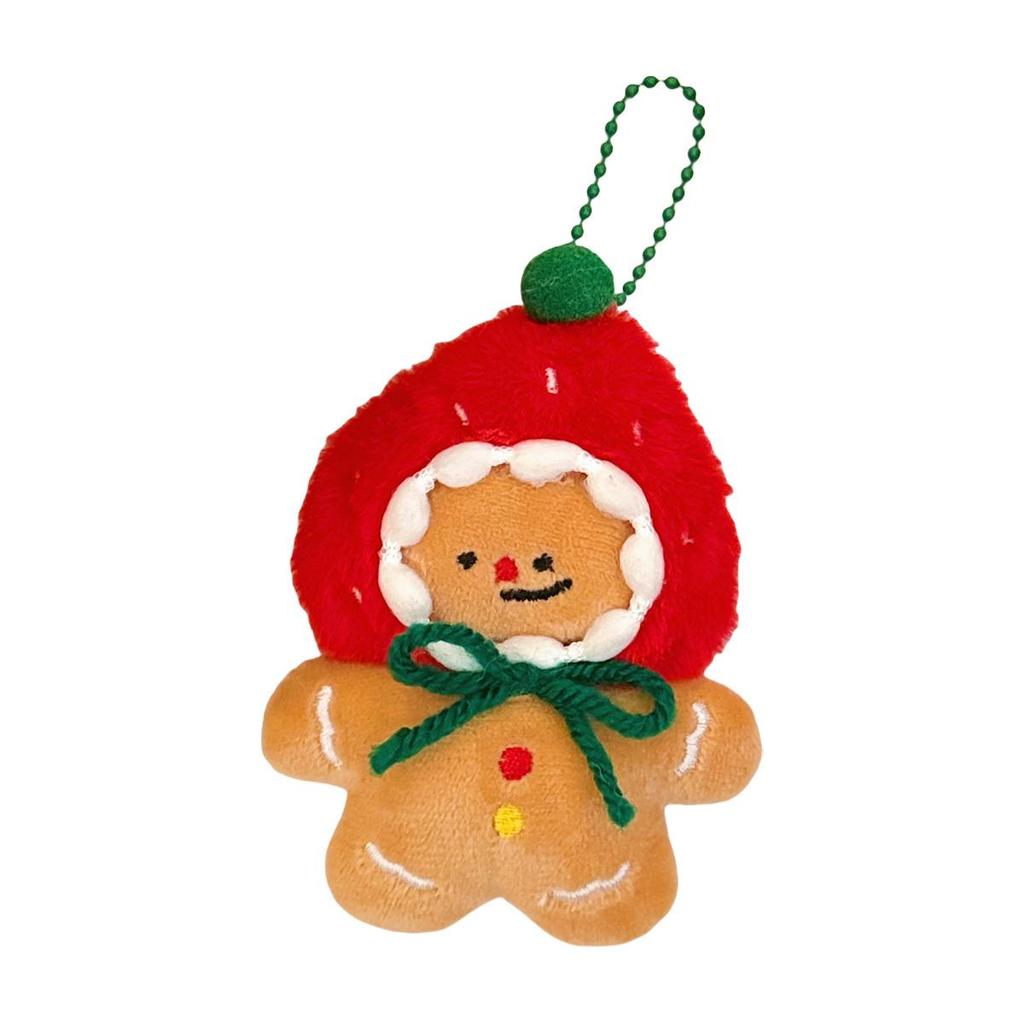 Tengyi Christmas Plush Doll Pendant - Cute Ornament & Versatile Keychain for Girls' Bags
