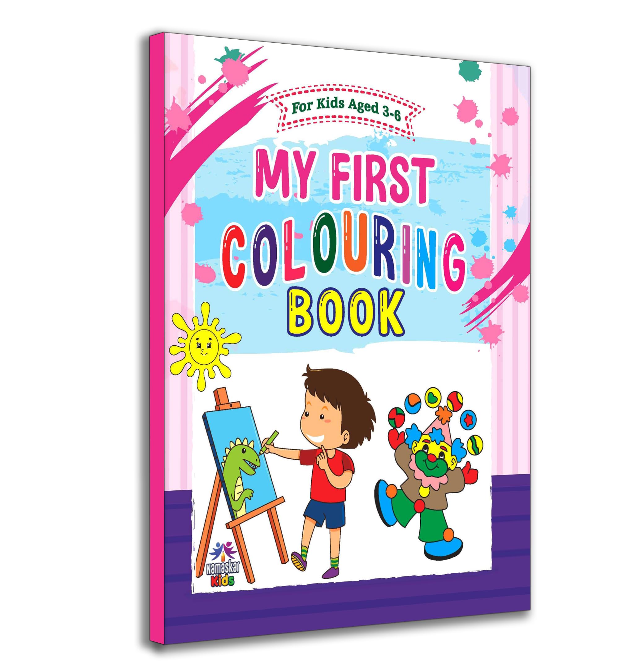 

My First Colouring Book For Kids - Perfect Gift to Children for Painting, Drawing and Coloring Activity, Animal, Flowers, Transport, Alphabet For