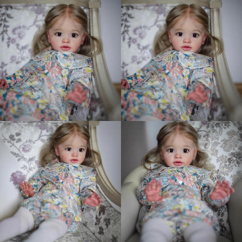 Silicone Dollsuit With Flower Pattern For Collectors And Kids