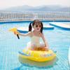 Baby learns to swim inflatable seat with handle and interactive swimming ring with water gun