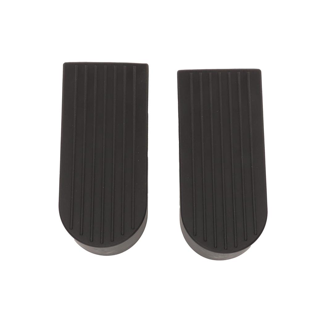 2 Pcs Door Stoppers Flexible Thick Skid Resistance Wearproof Large Black Security Door Stops for Bot