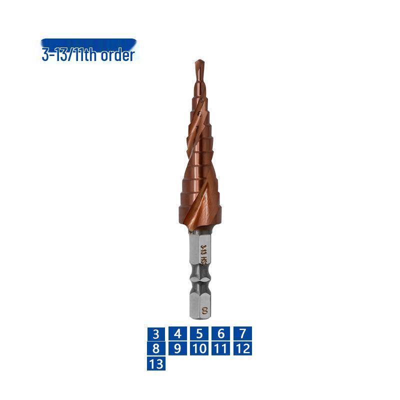 Industrial-Grade M35 Cobalt Steel Step Drill Bit with Hex Shank