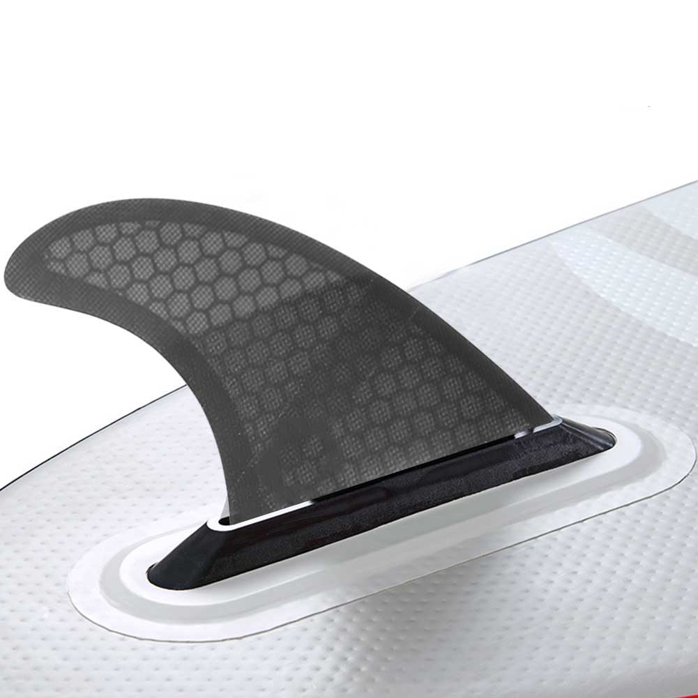 3PCS  Set Glass Fiber Surfboard G3 G5 Fins Surfing Stand Up Paddle Fin Thruster (Black)